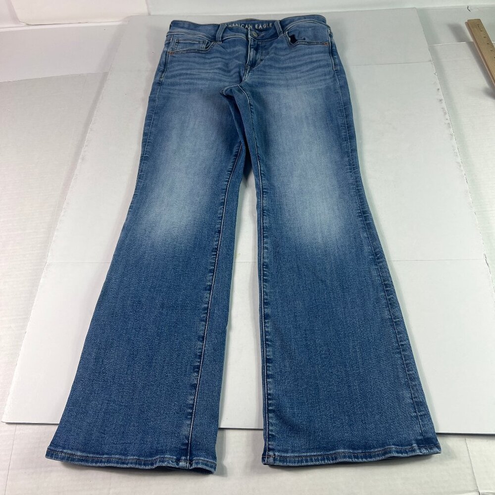American Eagle Outfitters Women's Boot Cut Jeans - Light Blue